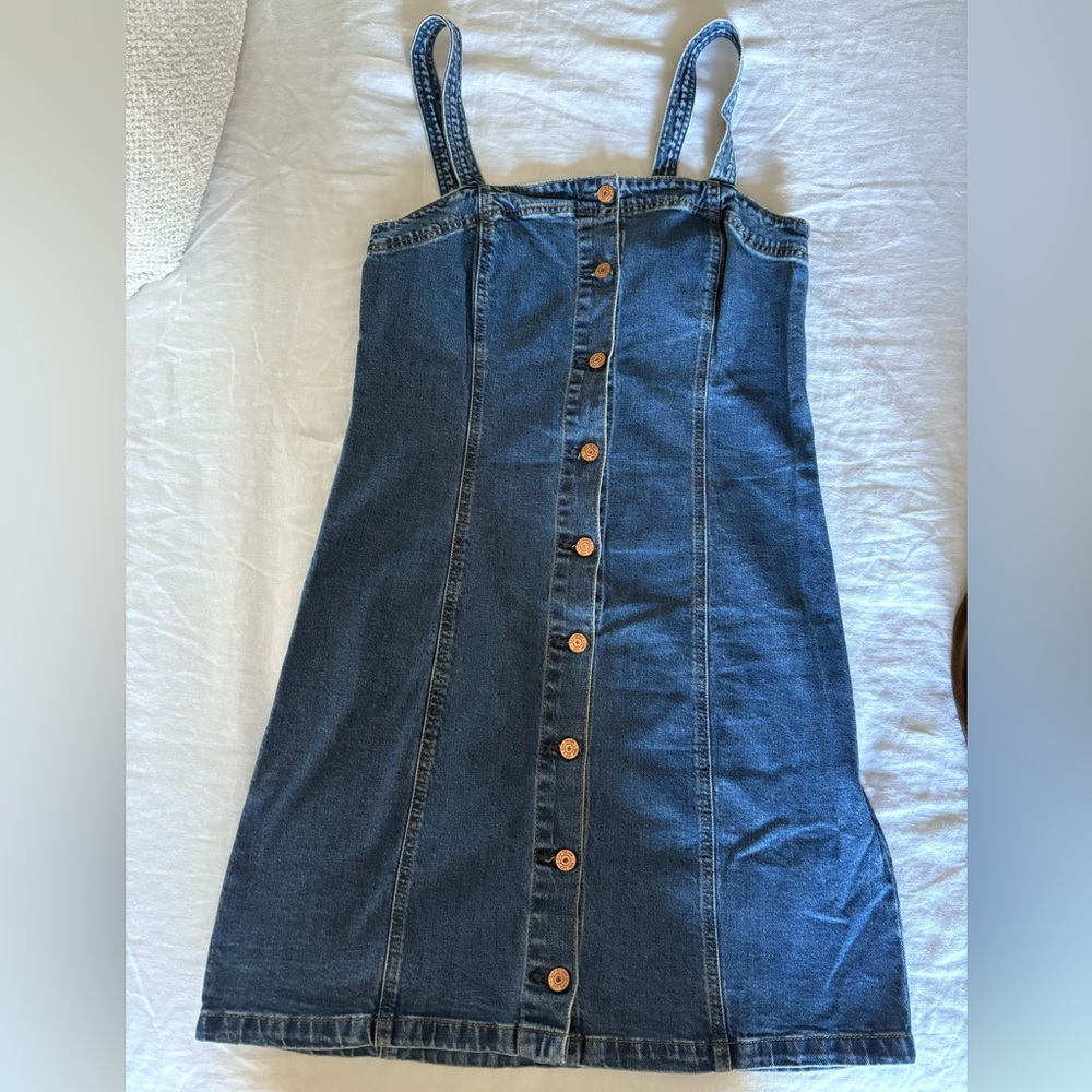 GAP Denim Cotton Dress Medium Tall